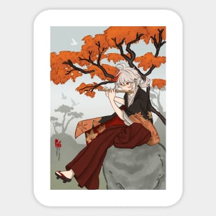 Kazuha, Genshin Impact Traditional Illustration Sticker